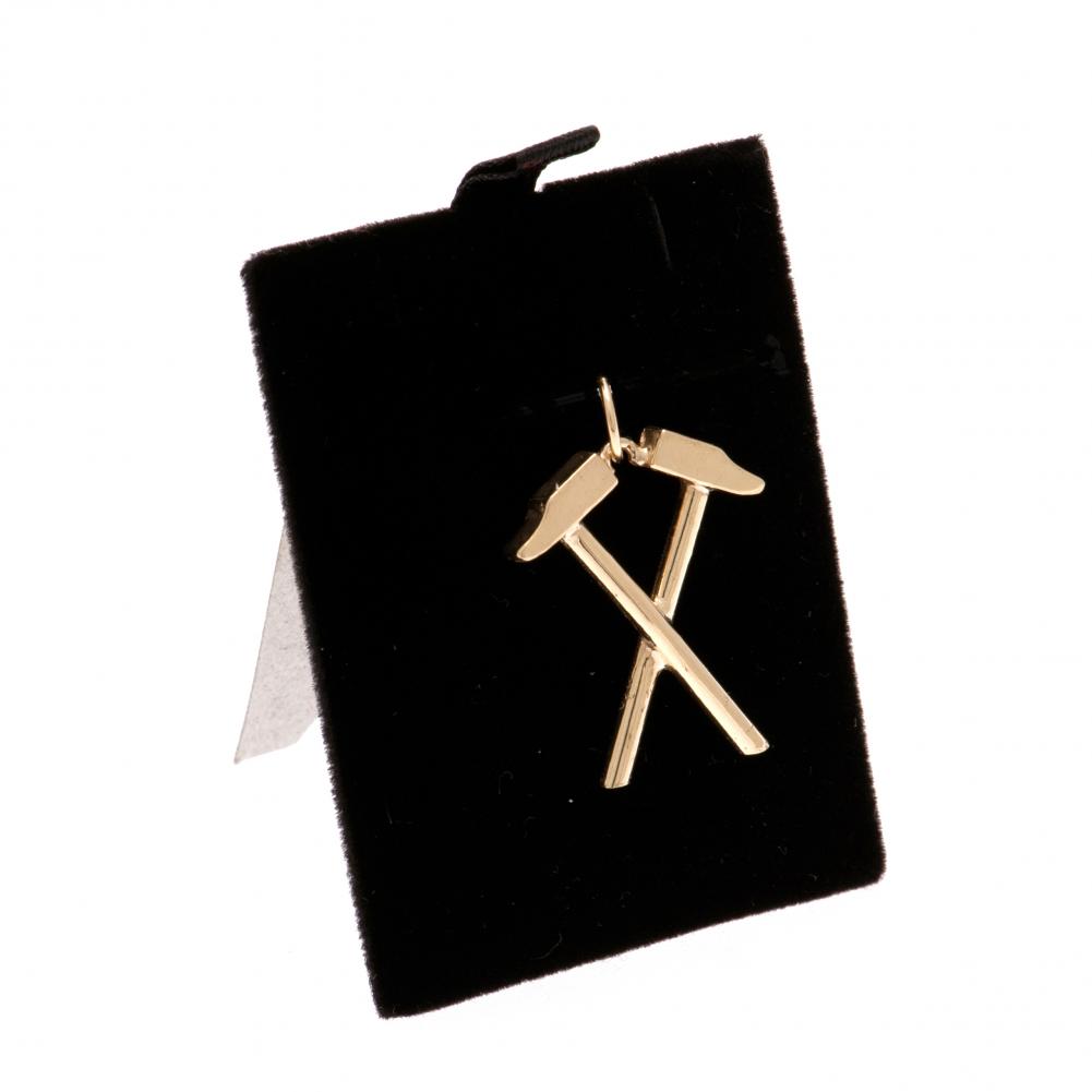 West Ham United 9ct Gold Pendant Hammers