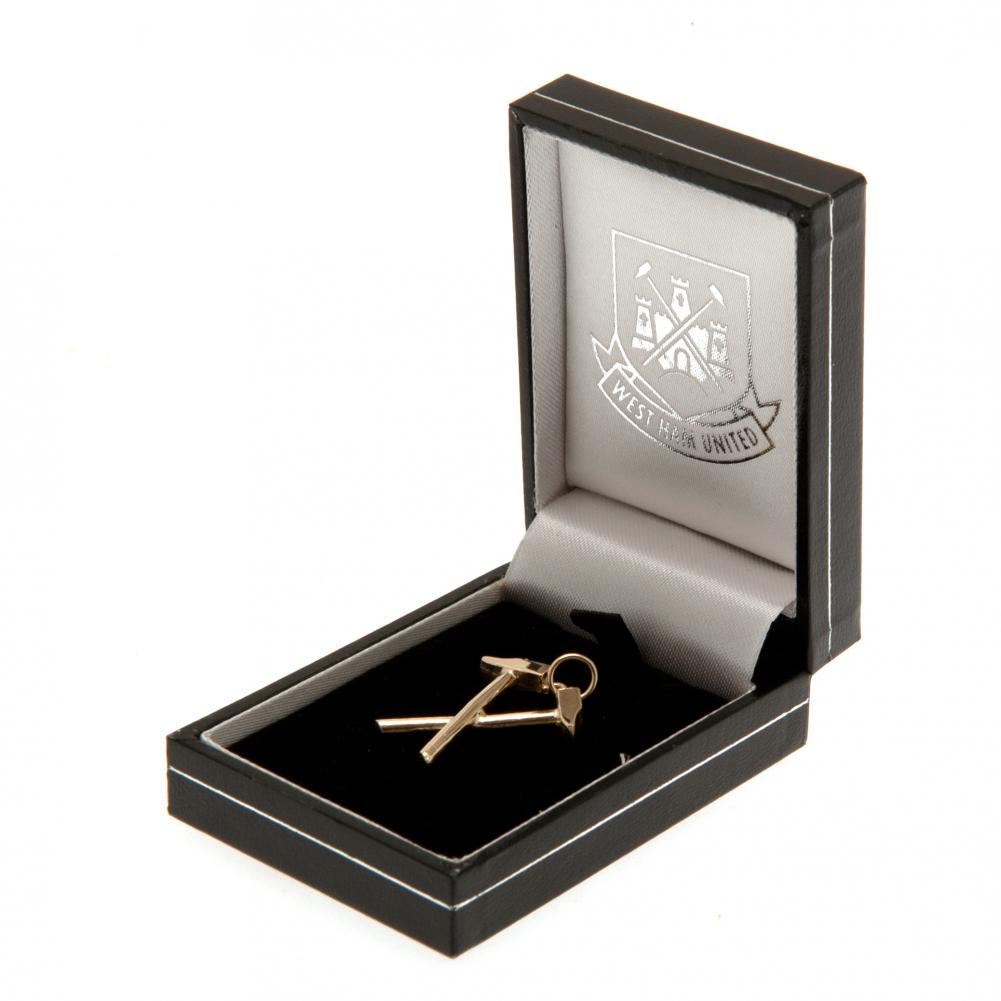 West Ham United 9ct Gold Pendant Hammers