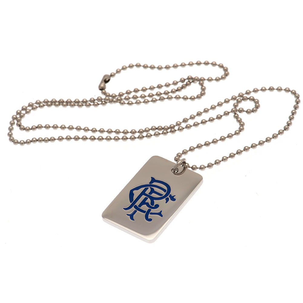 Rangers Enamel Dog Tag & Chain