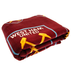 West Ham United Sherpa Fleece Blanket