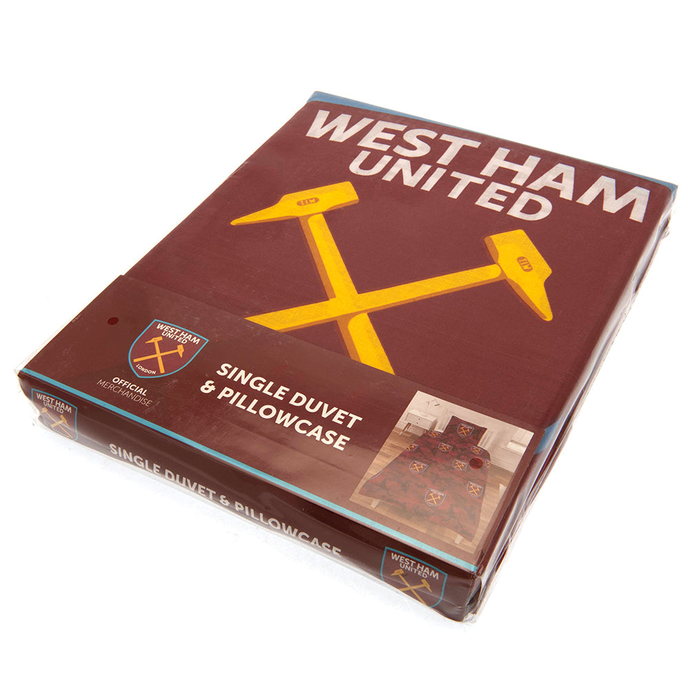 West Ham United Player Camo Single Duvet Set