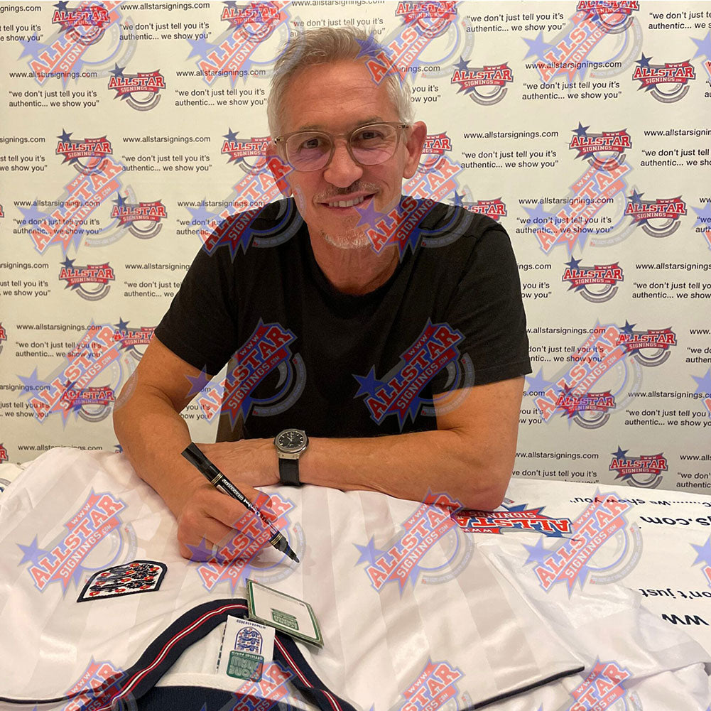 Lineker Signed England Shirt (Framed)