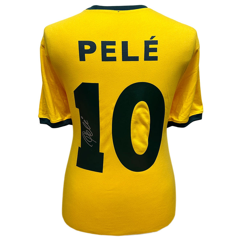 Pele Signed Brasil Shirt