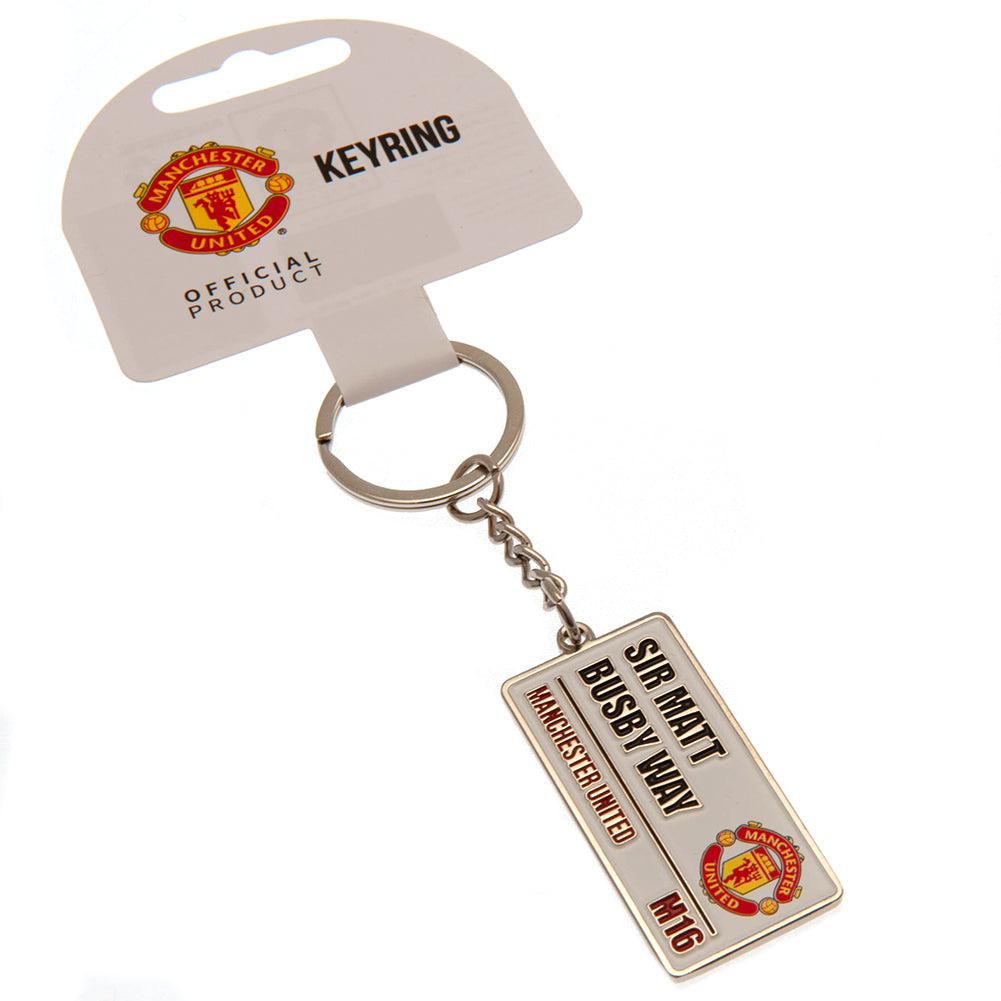 Manchester United Street Sign Keyring