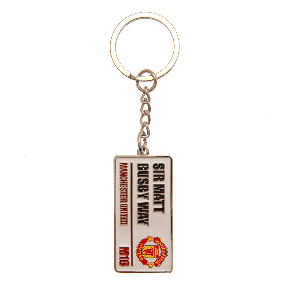 Manchester United Street Sign Keyring