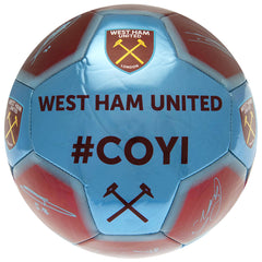 West Ham United Signature Football - 26 Panel - Size 5