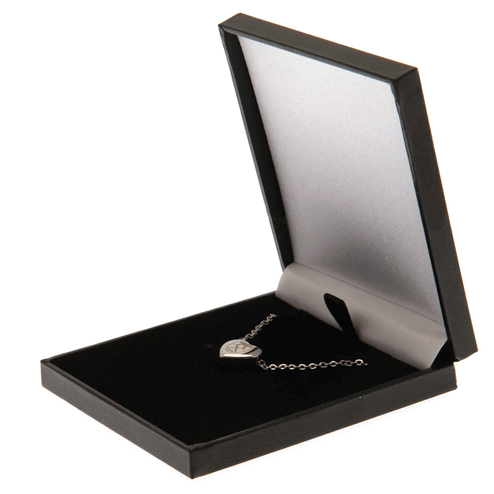 West Ham United Stainless Steel Heart Necklace