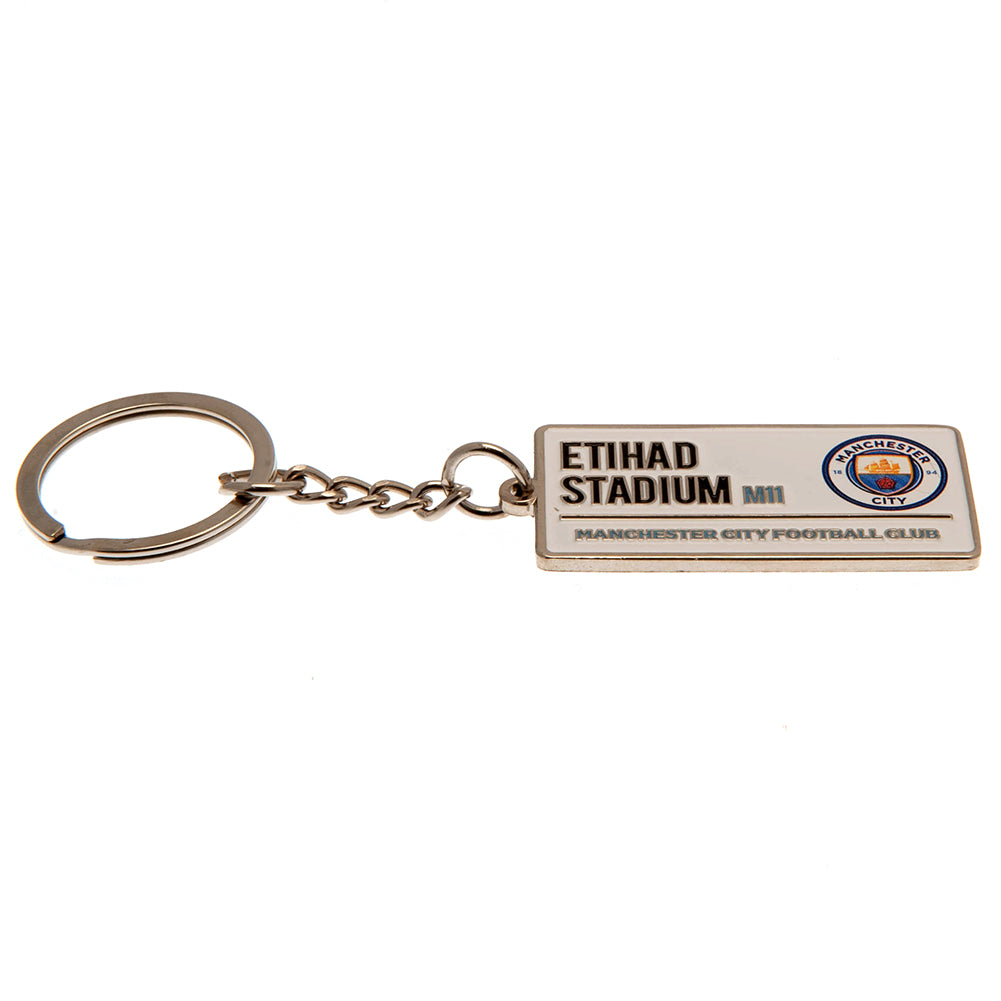 Manchester City Street Sign Keyring