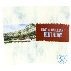West Ham United Personalised Birthday Card