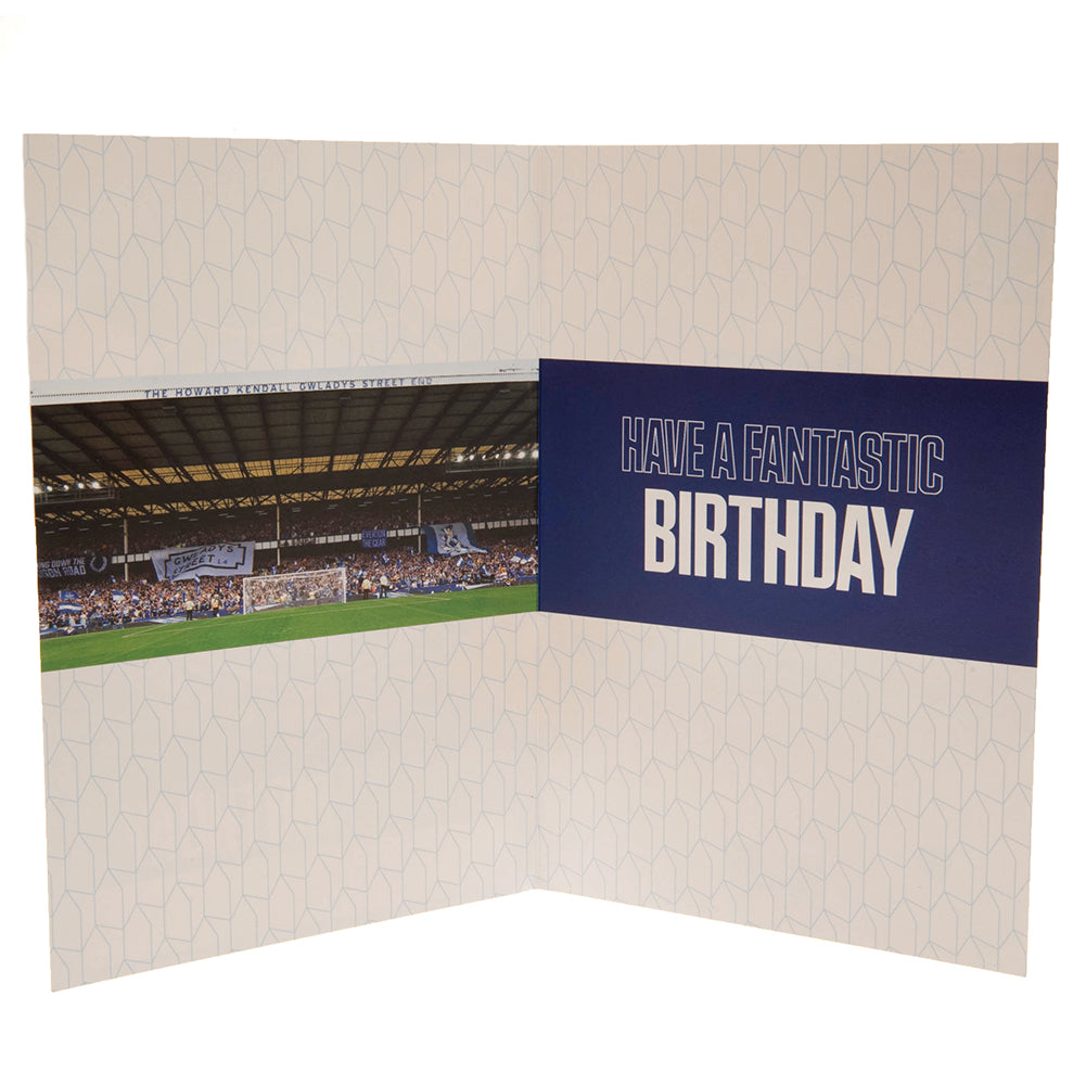 Everton Birthday Card With Stickers
