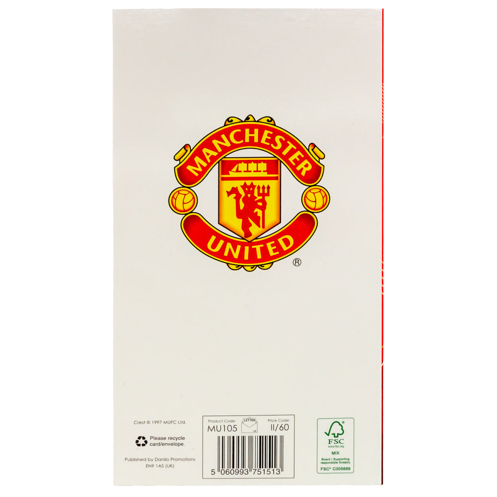Manchester United Birthday Card for Dad