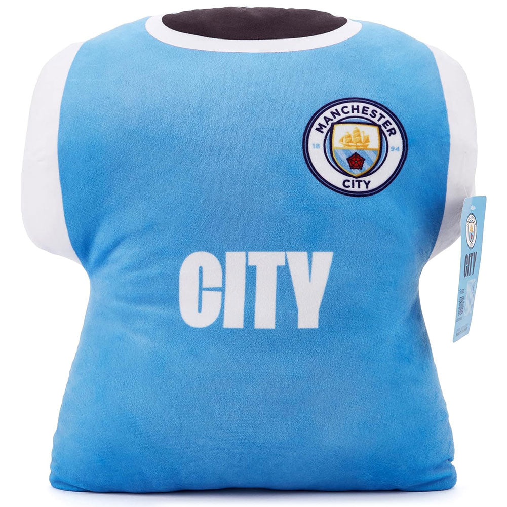 Manchester City Shirt Shaped Cushion