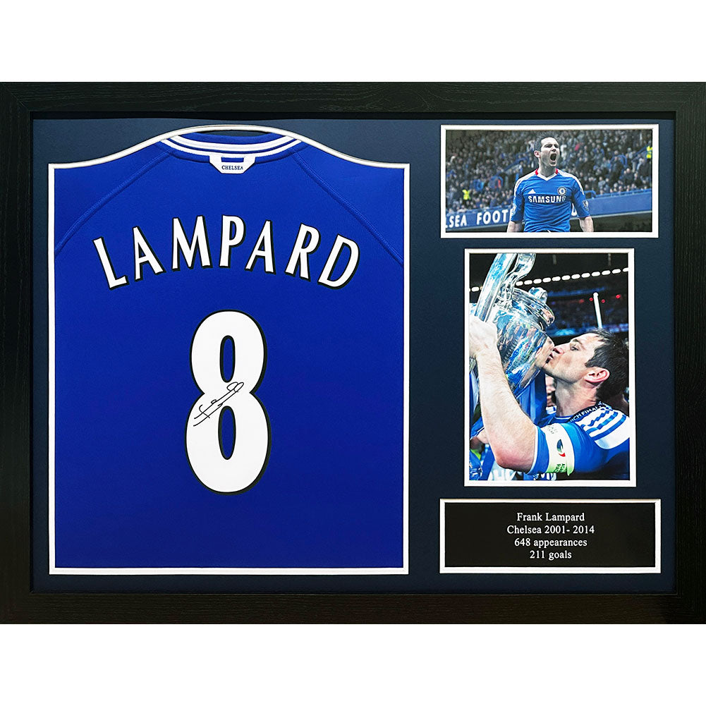 Lampard Signed Chelse Shirt (Framed)
