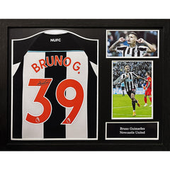 Guimaraes Signed Newcastle Shirt (Framed)