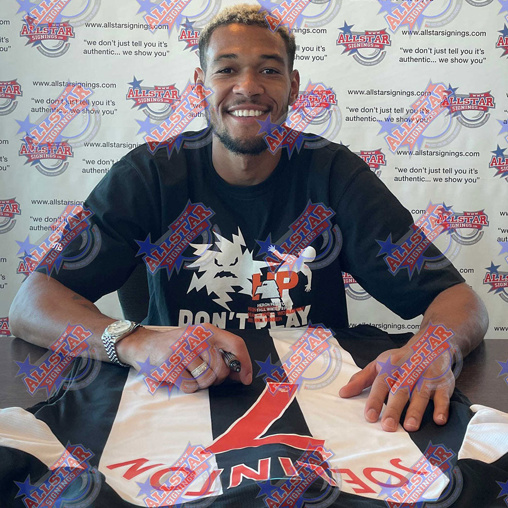 Guimaraes & Joelinton Signed Newcastle Shirts (Dual Framed)