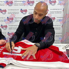 Bergkamp & Henry Signed Arsenal Shirts (Dual Framed)