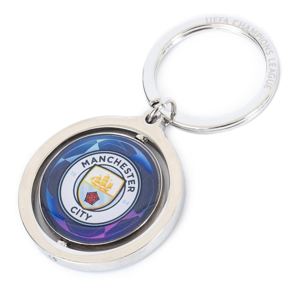 Manchester City Champion's League Spinner Keyring