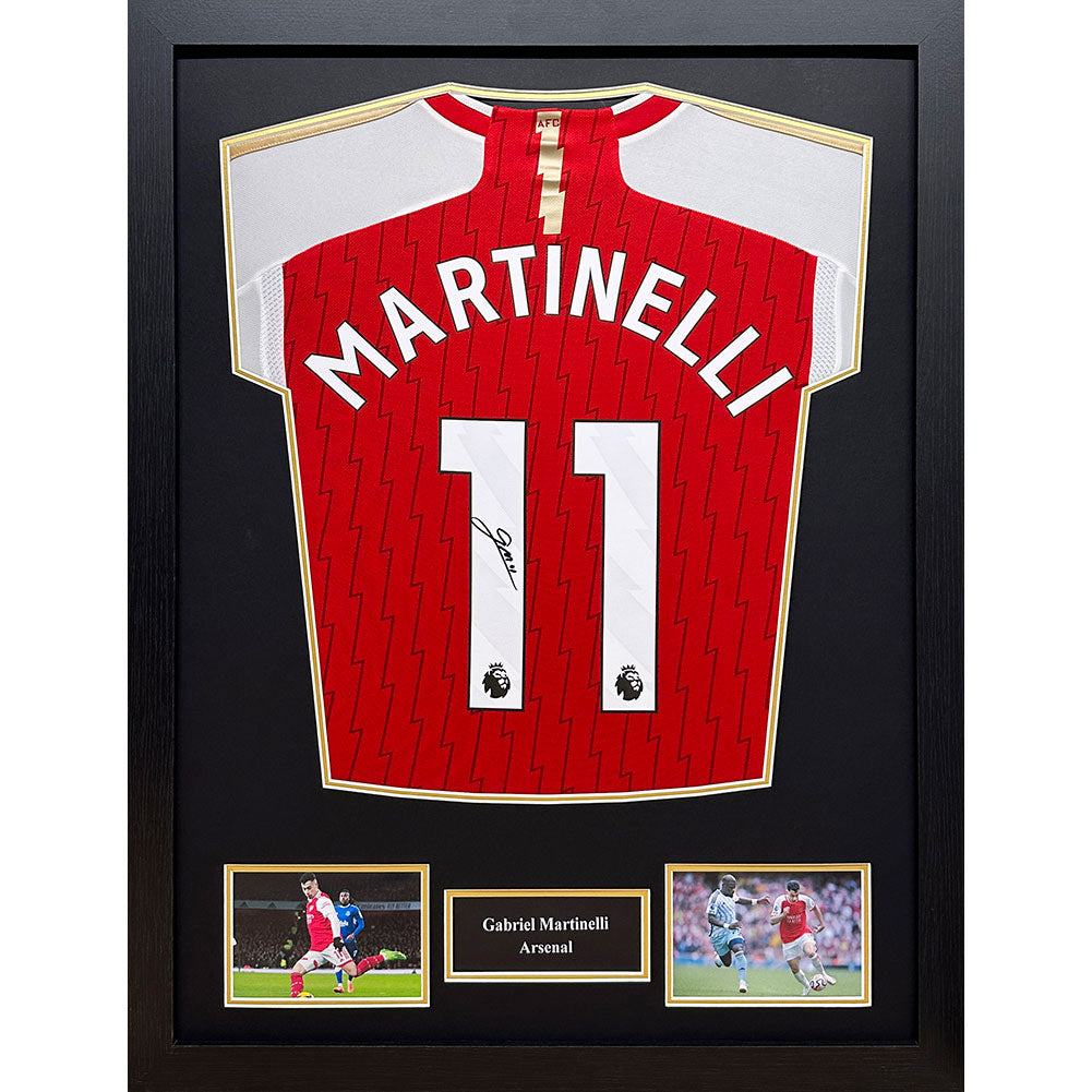 Martinelli Signed Arsenal Shirt (Framed)