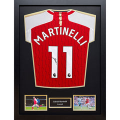 Martinelli Signed Arsenal Shirt (Framed)