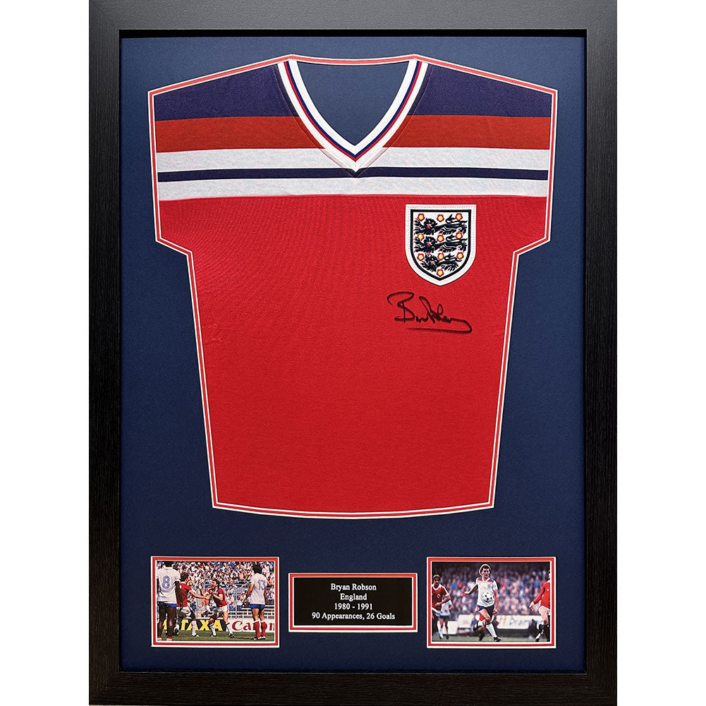 Robson Signed England Shirt (Framed)