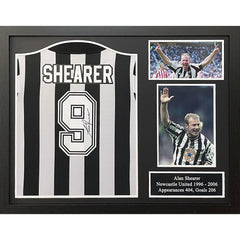 Shearer Signed Newcastle United Shirt (Framed)