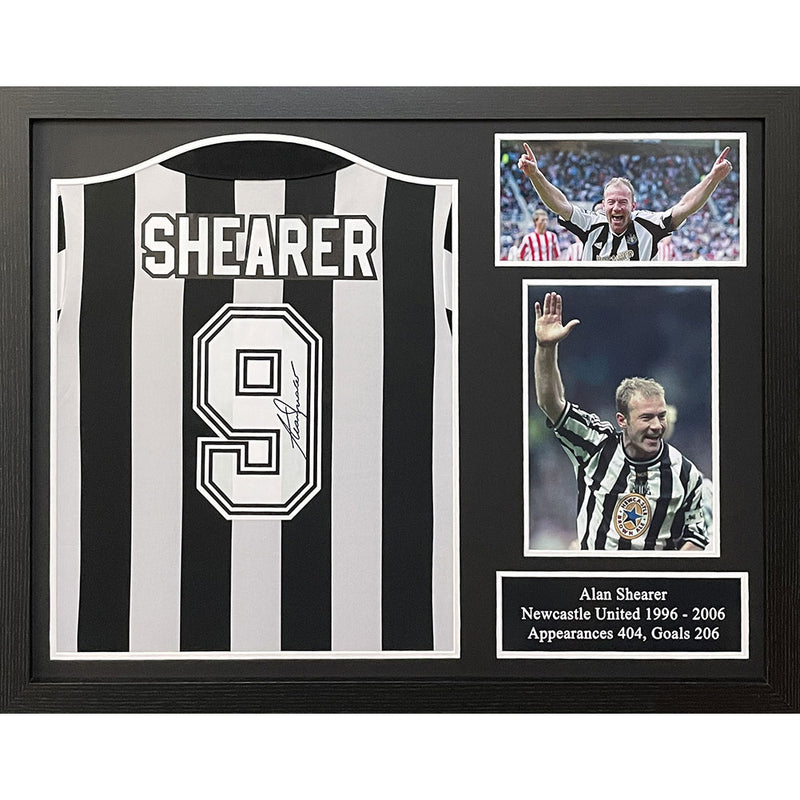 Shearer Signed Newcastle United Shirt (Framed)