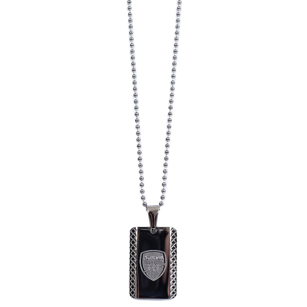Arsenal Patterned Dog Tag & Chain