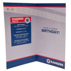 Rangers FC Birthday Card & Badge