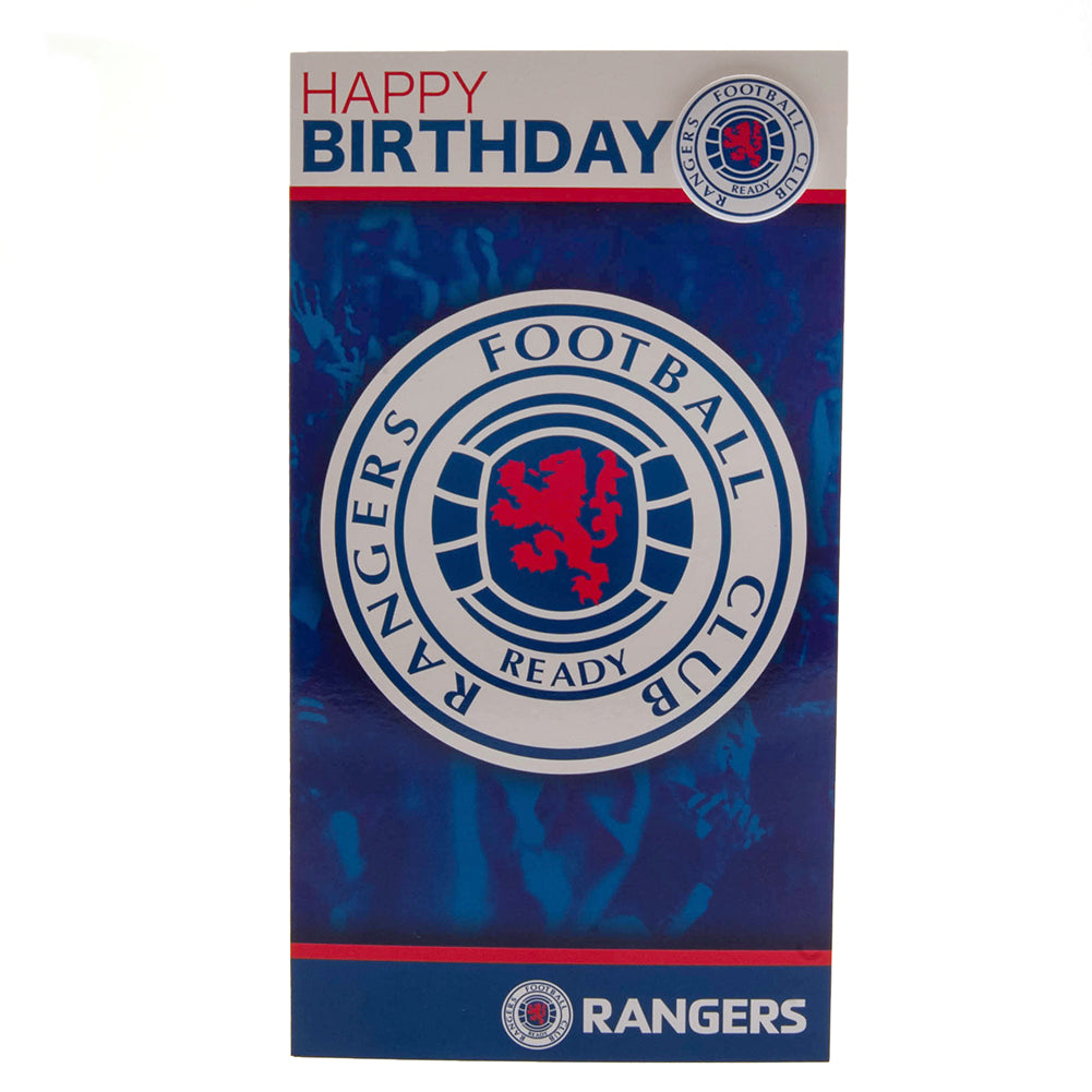 Rangers FC Birthday Card & Badge