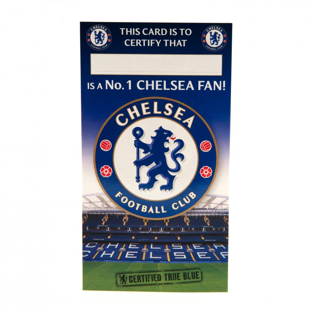 Chelsea FC Birthday Card No 1 Fan