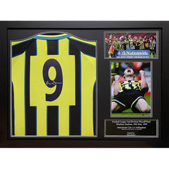 Manchester City FC Dickov Signed Shirt (Framed)