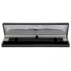 Liverpool FC Single Plait Leather Bracelet