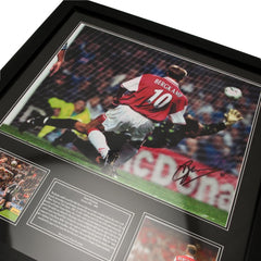 Arsenal FC Bergkamp Signed Framed Print