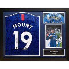 Chelsea FC Mount Signed Shirt (Framed)