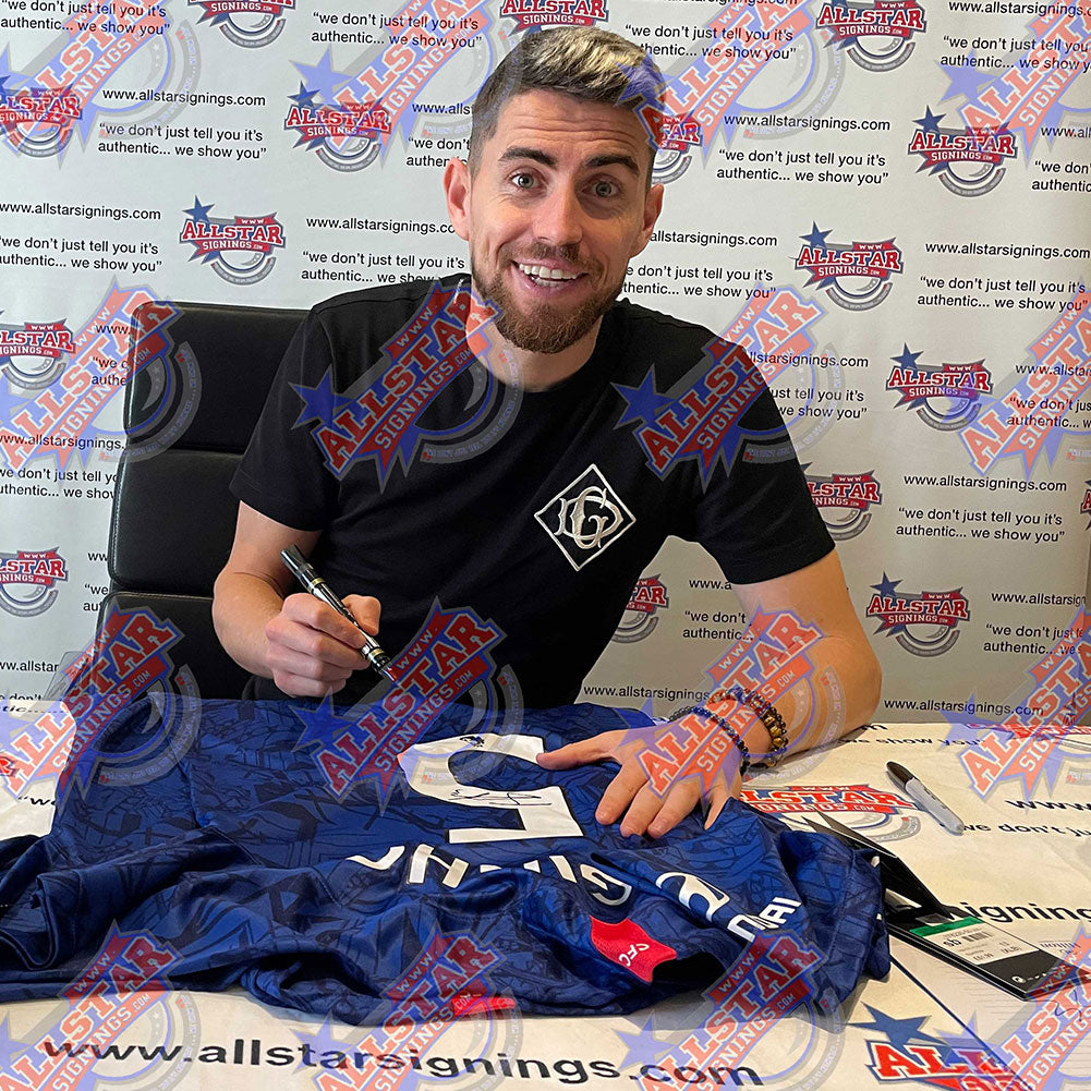 Chelsea FC Jorginho Signed Shirt (Framed)