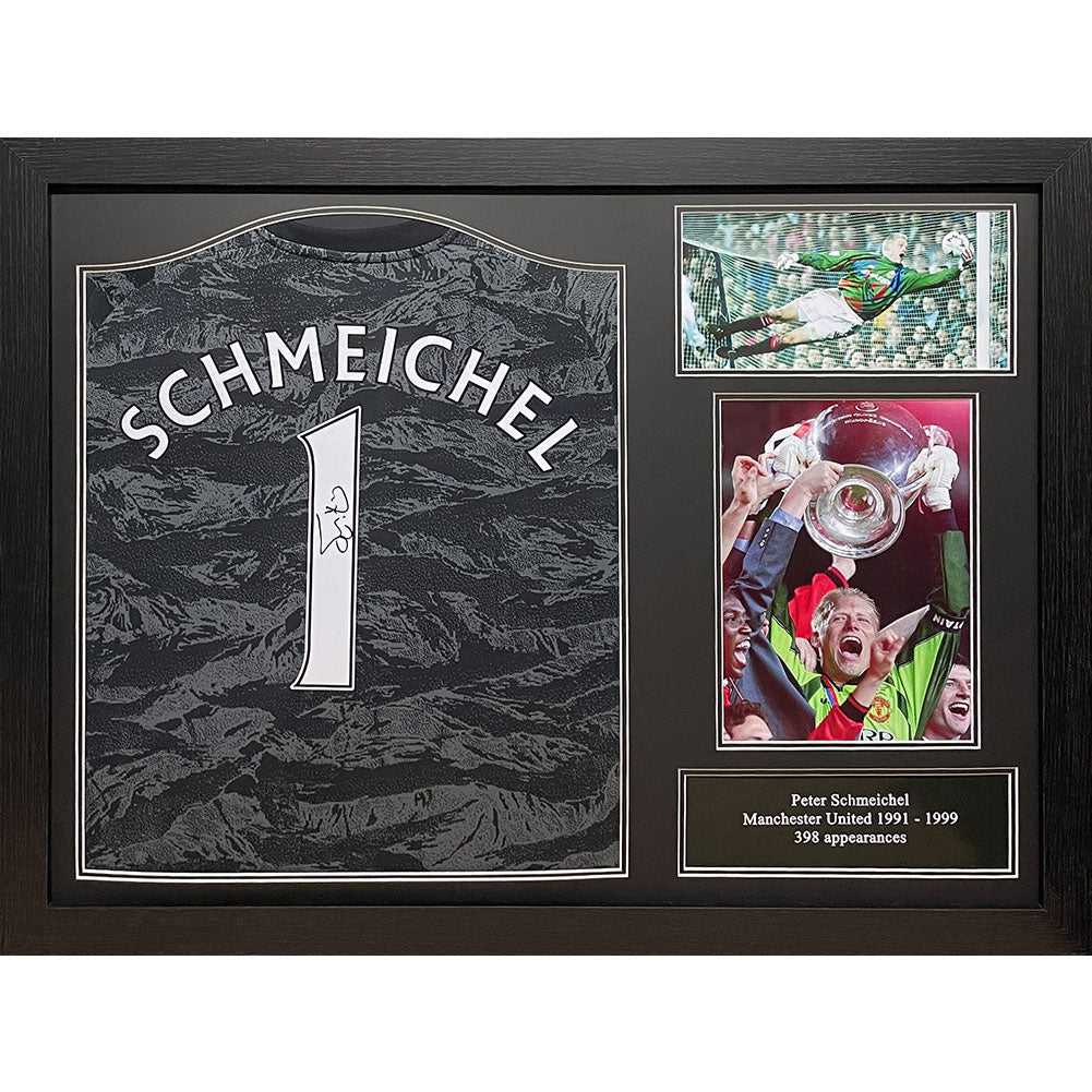 Manchester United FC Schmeichel Signed Shirt (Framed)