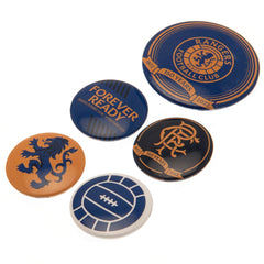 Rangers FC Button Badge Set