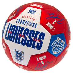 England Lionesses European Champions Signature Football