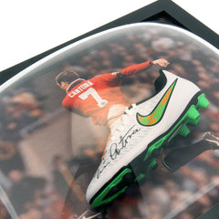 Manchester United FC Cantona Signed Boot (Framed)