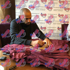 Arsenal FC Henry Signed Shirt Redcurrant (Framed)