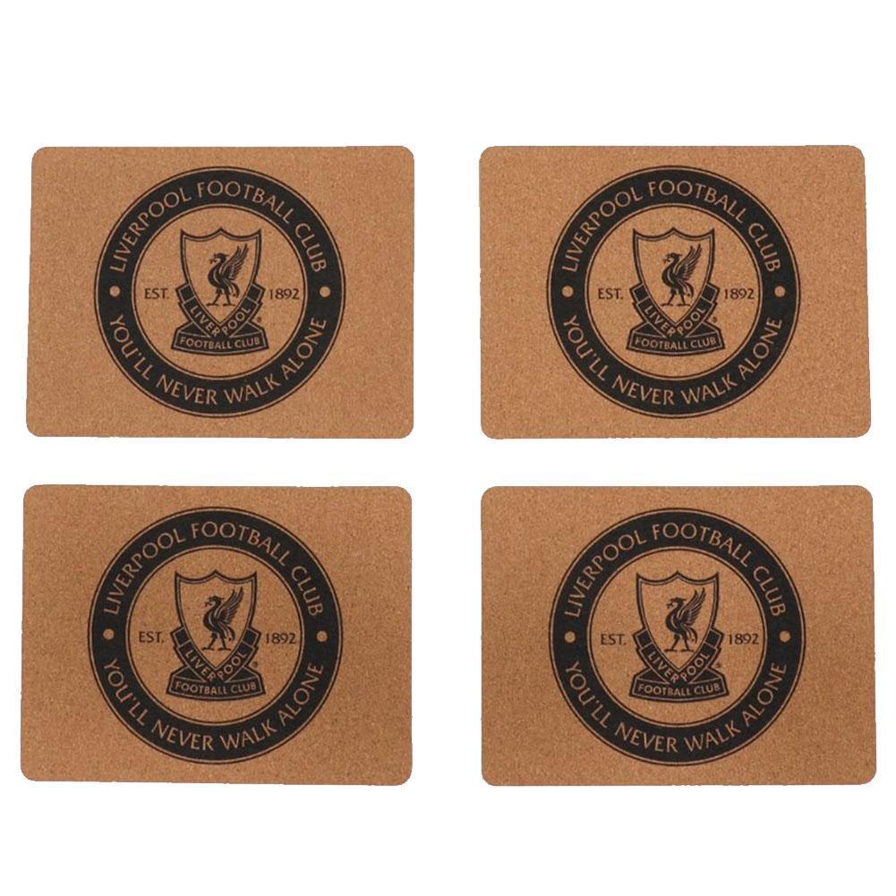 Liverpool FC 4pk Cork Placemat Set