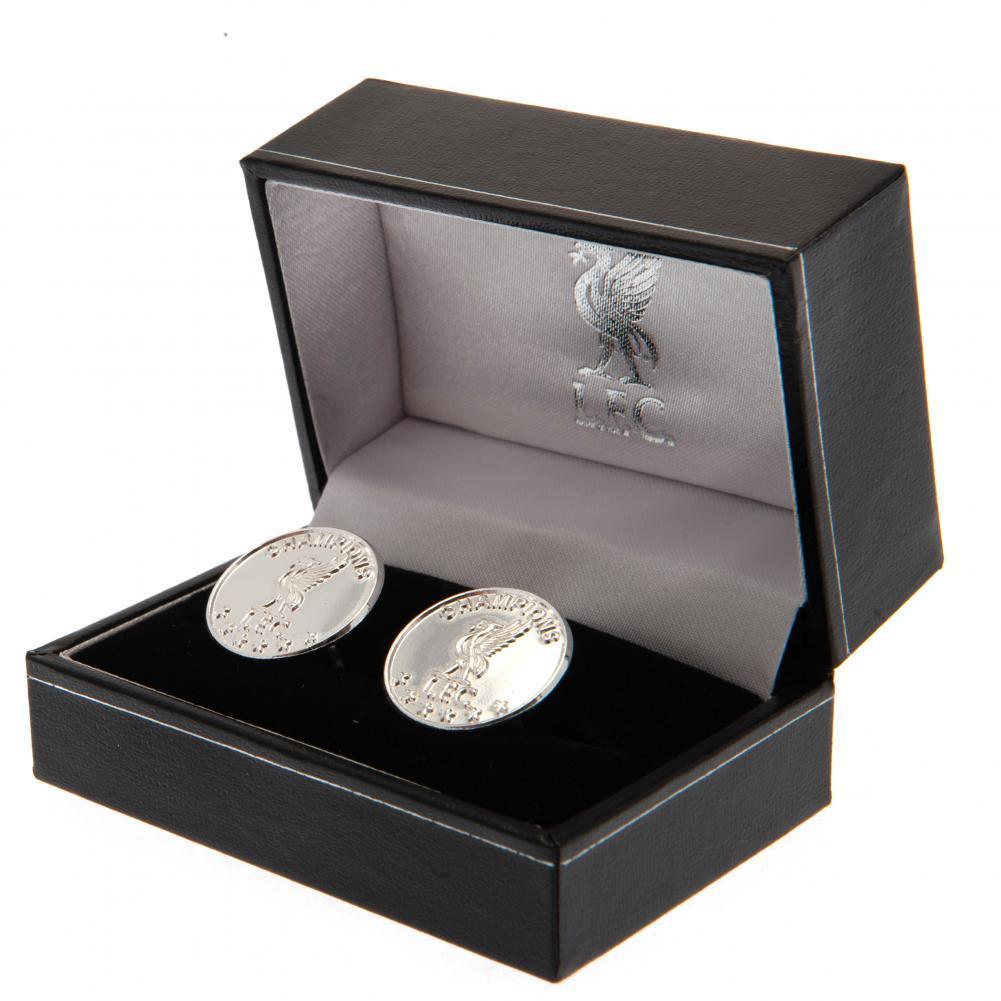Liverpool FC Champions Of Europe Sterling Silver Cufflinks