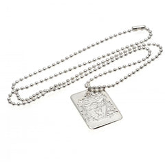 Liverpool FC Silver Plated Dog Tag & Chain