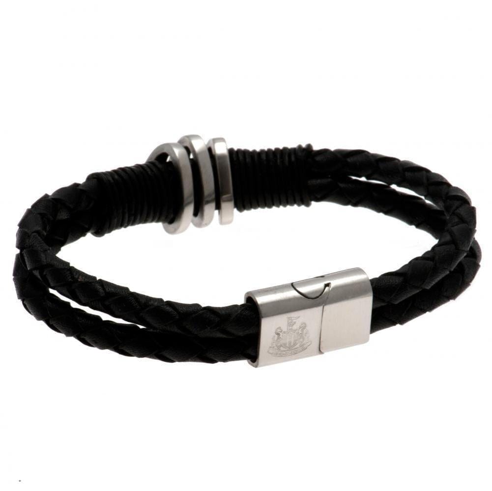 Newcastle United FC Leather Bracelet