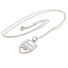 Arsenal FC Sterling Silver Pendant & Chain CR