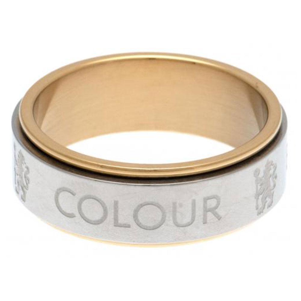 Chelsea FC Bi Colour Spinner Ring
