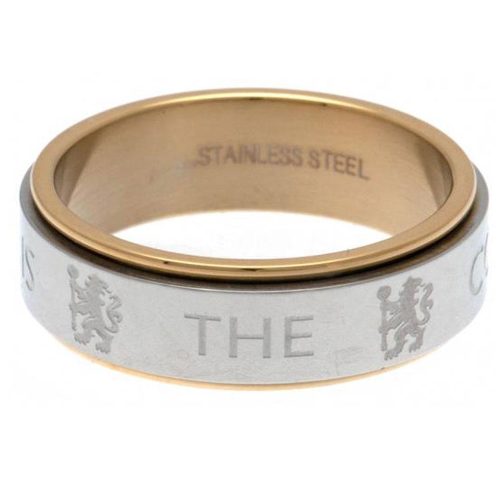 Chelsea FC Bi Colour Spinner Ring