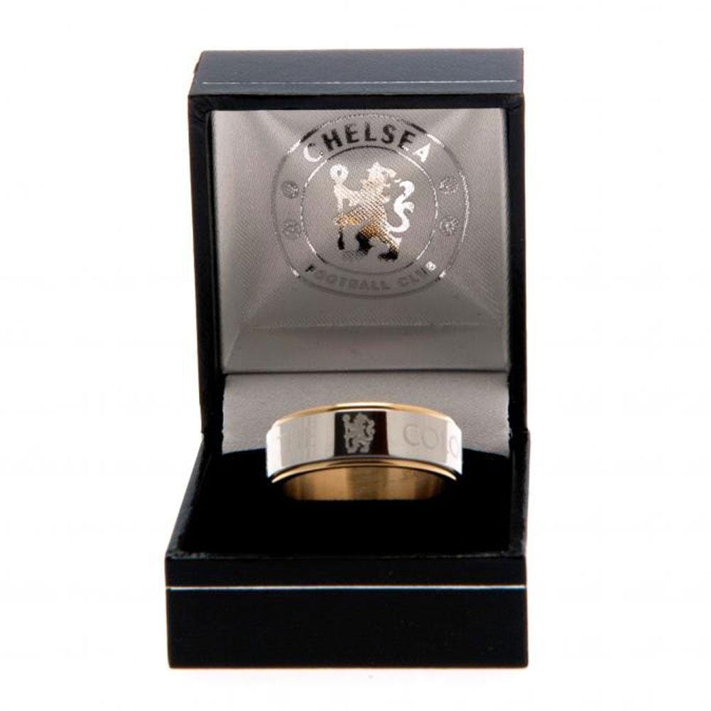 Chelsea FC Bi Colour Spinner Ring