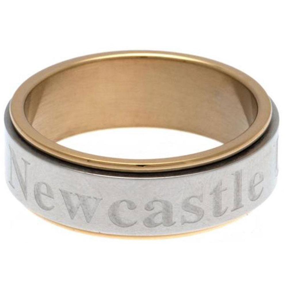 Newcastle United FC Bi Colour Spinner Ring