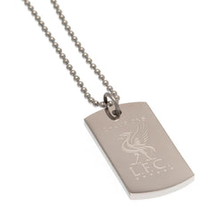 Liverpool FC Champions Of Europe Engraved Dog Tag & Chain